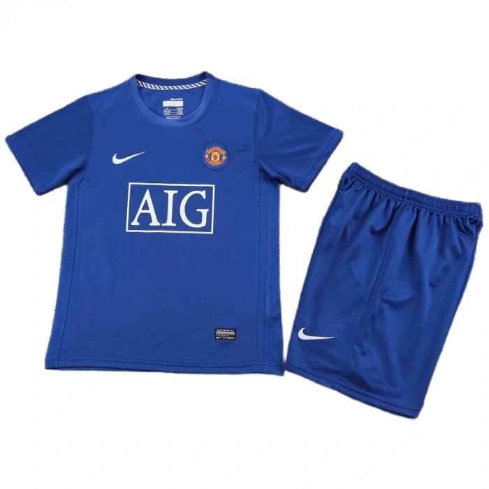 Manchester United 2008-2009 Retro Çocuk Forma & Şort Seti Away