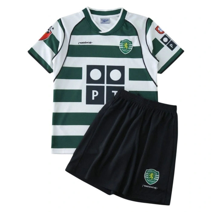Sporting Cp 2001 Retro Çocuk Forma & Şort Seti Home