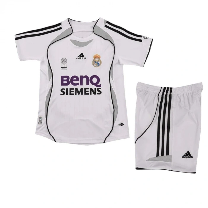 Real Madrid 2006 Retro Çocuk Forma & Şort Seti Home