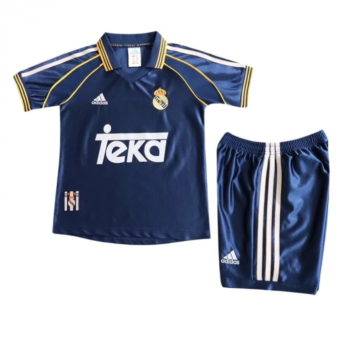 Real Madrid 1998 Retro Çocuk Forma & Şort Seti Away
