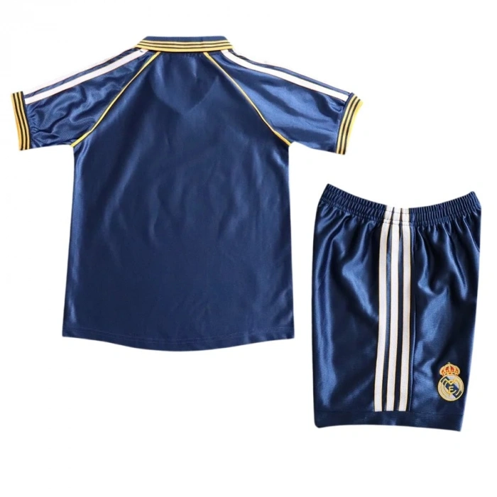 Real Madrid 1998 Retro Çocuk Forma & Şort Seti Away