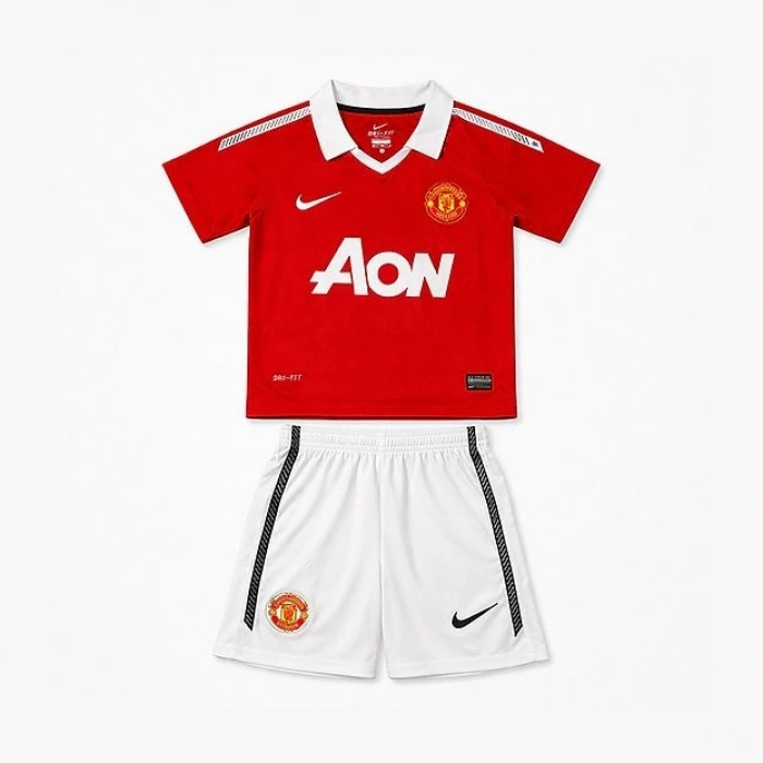 Manchester United 2011 Retro Çocuk Forma & Şort Seti Home