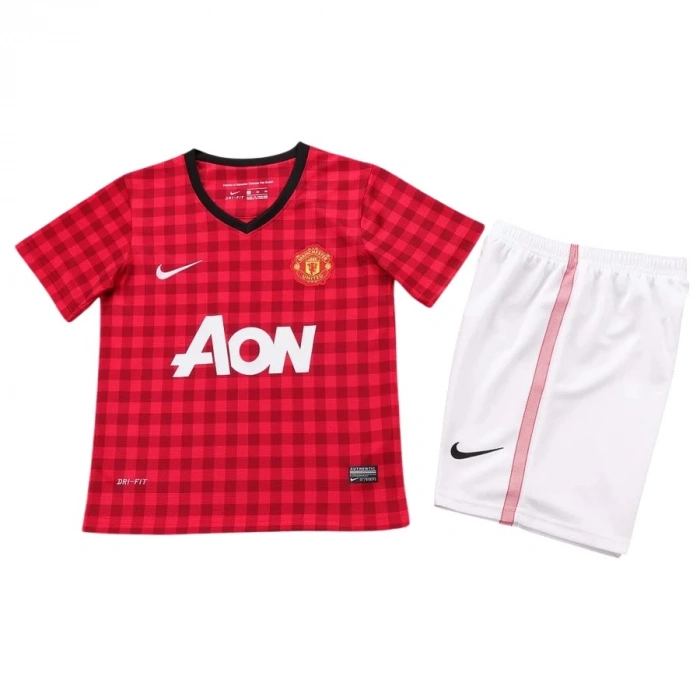 Manchester United 2012-2013 Retro Çocuk Forma & Şort Seti Home