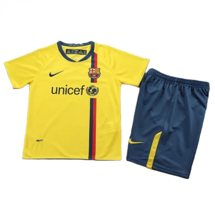 Barcelona 2008-2009 Retro Çocuk Forma & Şort Seti Away