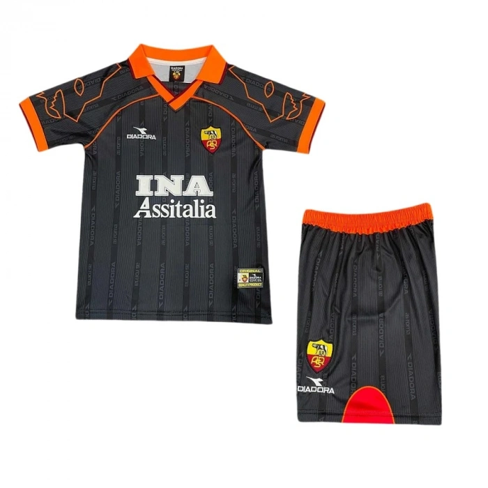 Roma 1999 Retro Çocuk Forma & Şort Seti Away