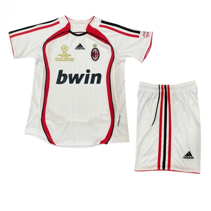 Milan 2006-2007 Retro Çocuk Forma & Şort Seti Away