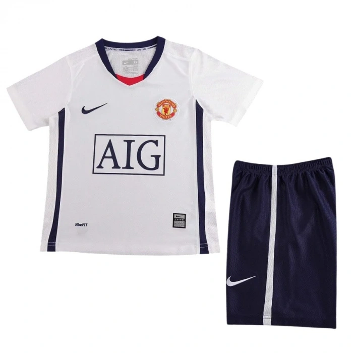 Manchester United 2008-2009 Retro Çocuk Forma & Şort Seti Away