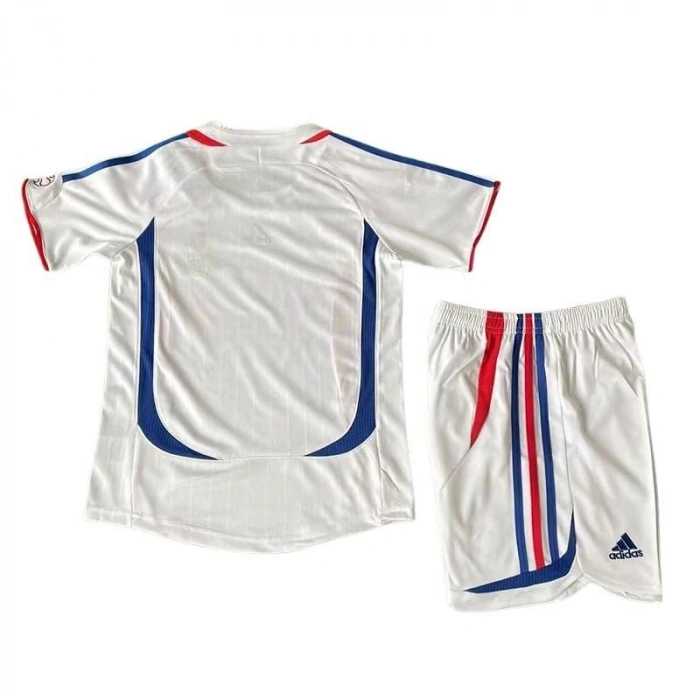 Fransa 2006 Retro Çocuk Forma & Şort Seti Away
