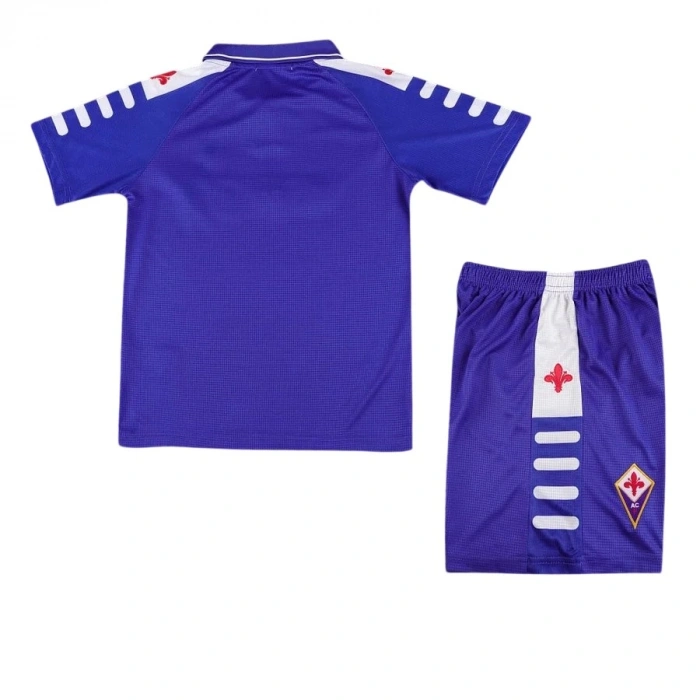 Fiorentina 1998-1999 Retro Çocuk Forma & Şort Seti Home