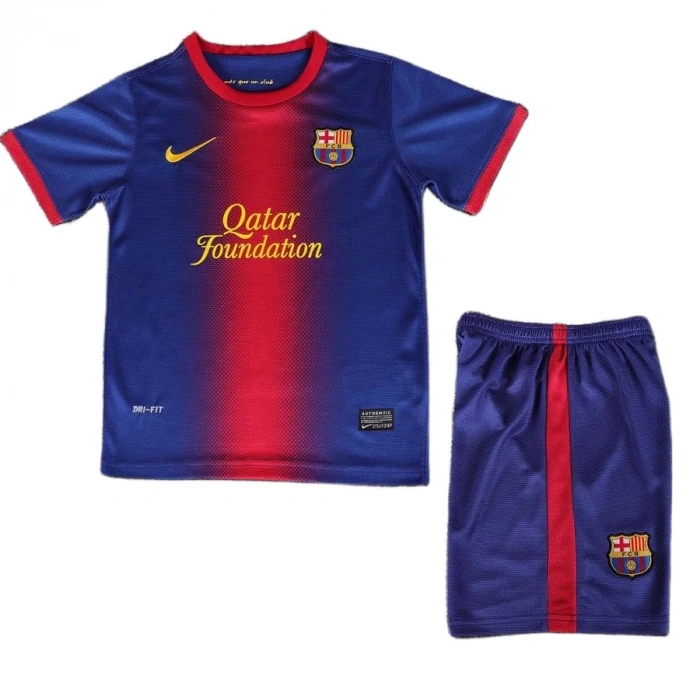 Barcelona 2012-2013 Retro Çocuk Forma & Şort Seti Home