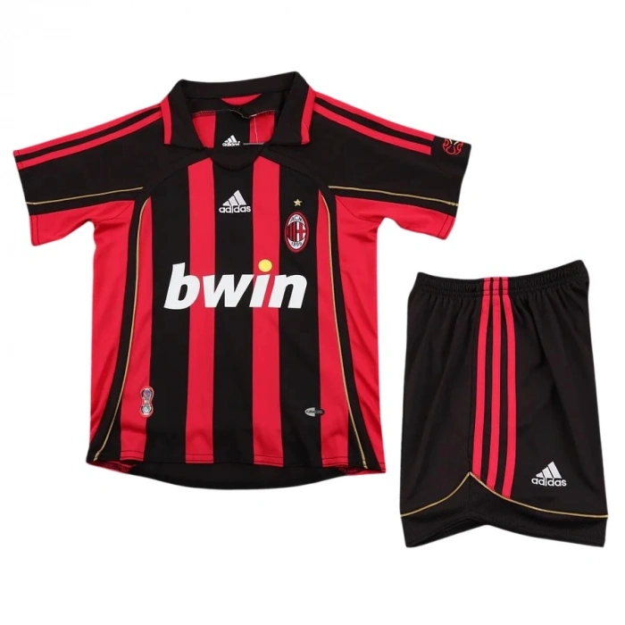 Milan 2006-2007 Retro Çocuk Forma & Şort Seti Home