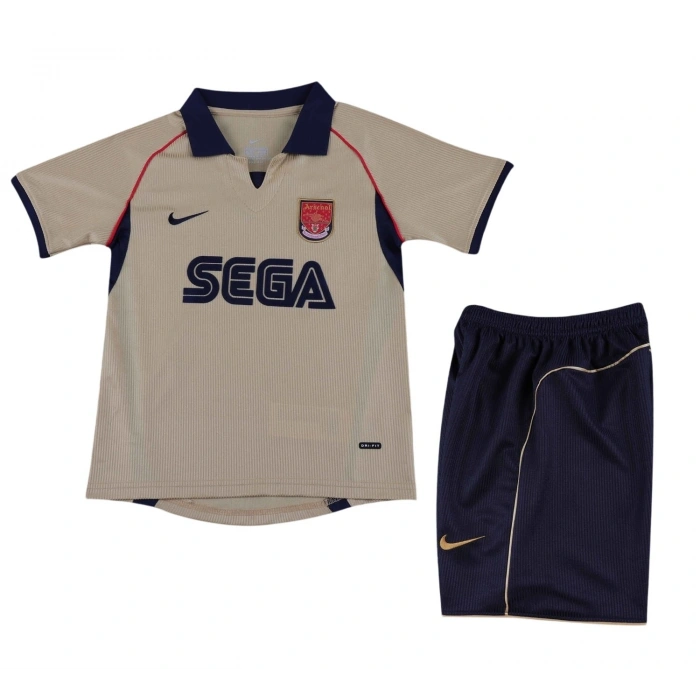 Arsenal 2001 Retro Çocuk Forma & Şort Seti Away