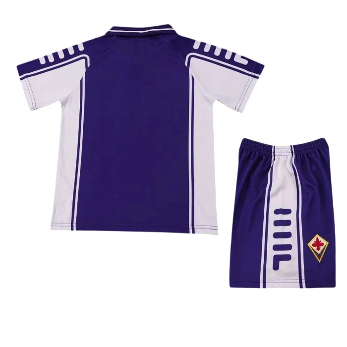 Fiorentina 1999-2000 Retro Çocuk Forma & Şort Seti Home