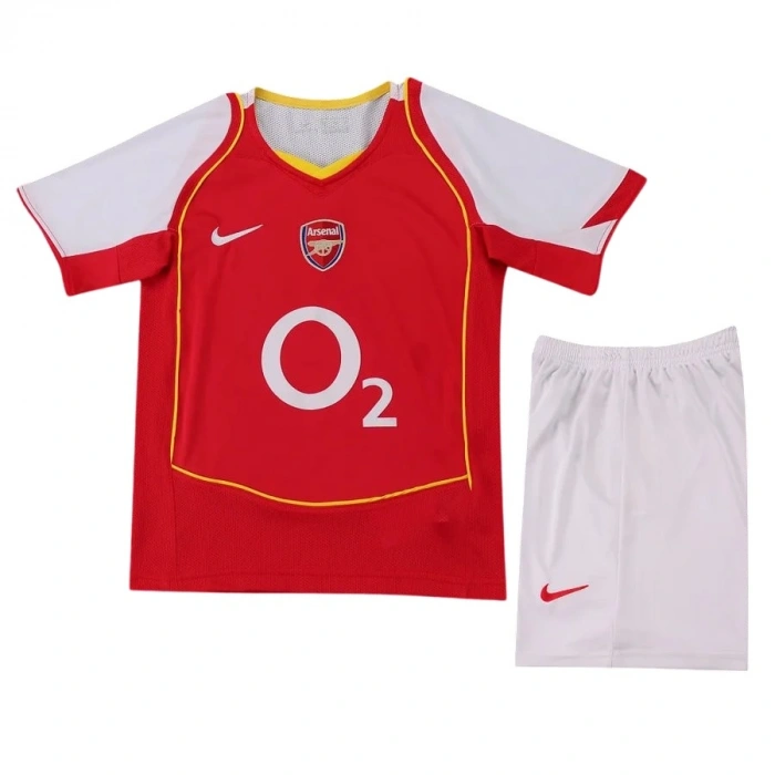 Arsenal 2004-2005 Retro Çocuk Forma & Şort Seti Home