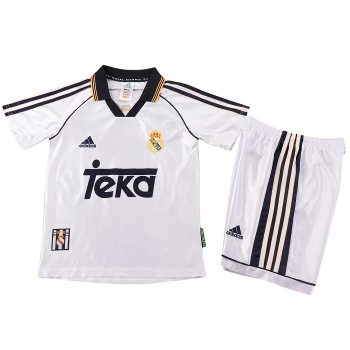 Real Madrid 1998 Retro Çocuk Forma & Şort Seti Home