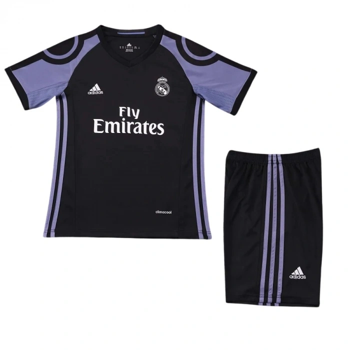 Real Madrid 2016-2017 Retro Çocuk Forma & Şort Seti Away