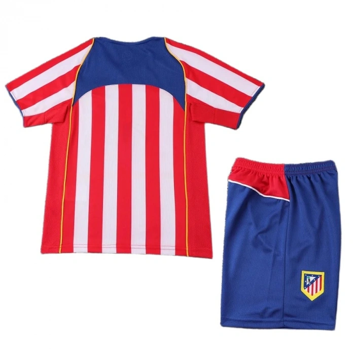 Atletico Madrid 2004-2005 Retro Çocuk Forma & Şort Seti Home