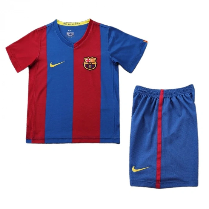 Barcelona 2006-2007 Retro Çocuk Forma & Şort Seti Home