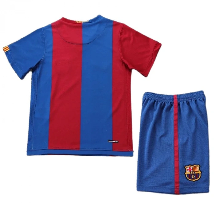 Barcelona 2006-2007 Retro Çocuk Forma & Şort Seti Home