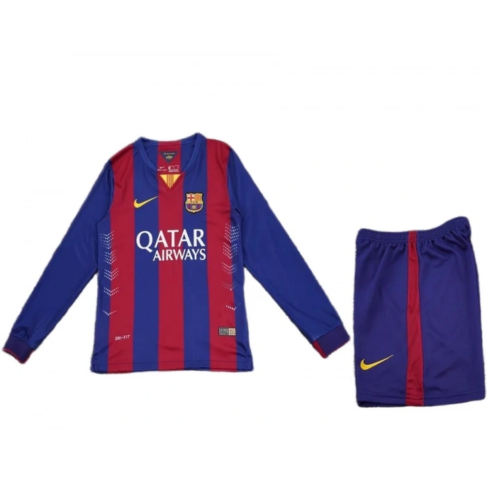 Barcelona 2014-2015 Retro Çocuk Forma & Şort Seti Home