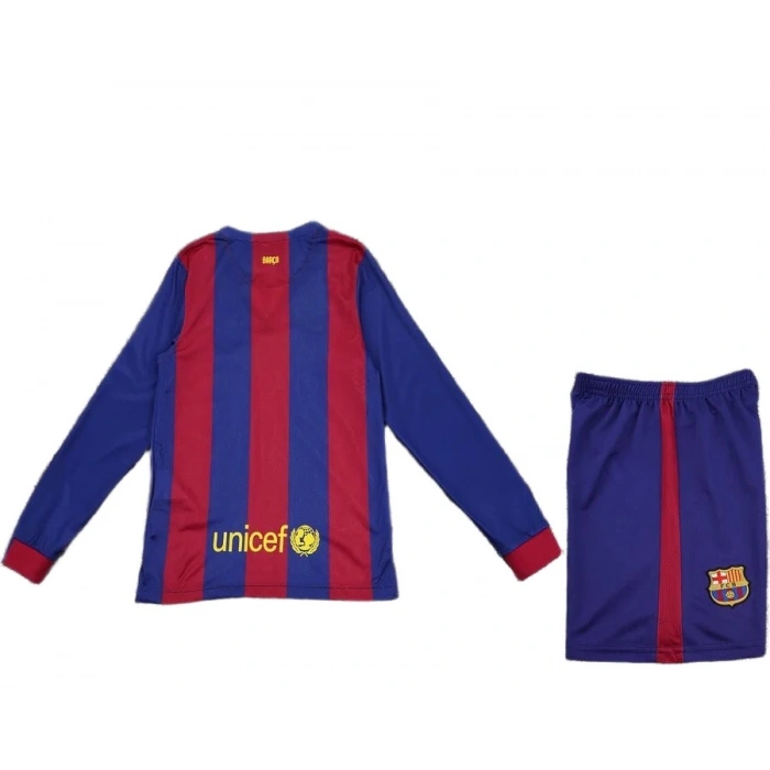 Barcelona 2014-2015 Retro Çocuk Forma & Şort Seti Home