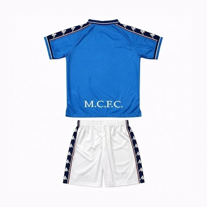 Manchester City 1997 Retro Çocuk Forma & Şort Seti Home