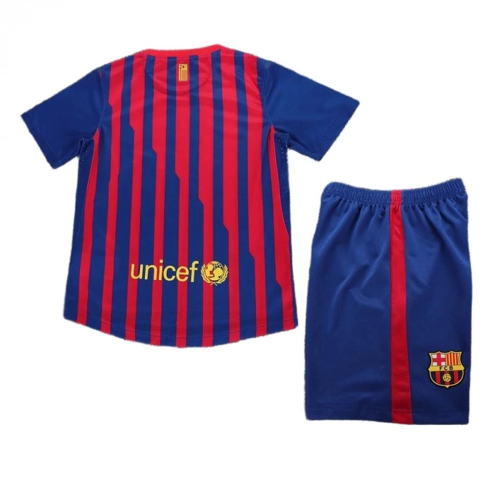 Barcelona 2011-2012 Retro Çocuk Forma & Şort Seti Home