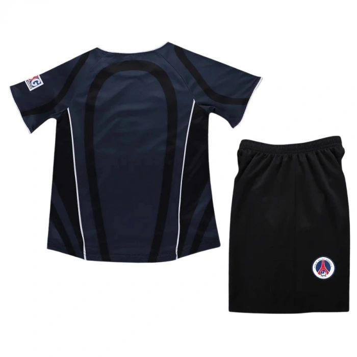 Paris Saint Germain 2001-2002 Retro Çocuk Forma & Şort Seti Away