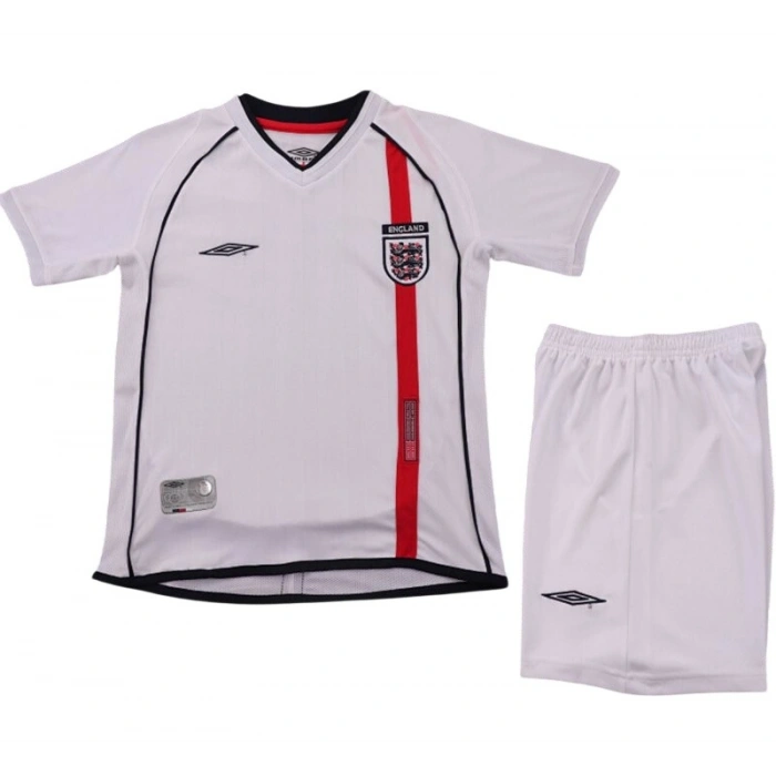 İngiltere 2002 Retro Çocuk Forma & Şort Seti Home