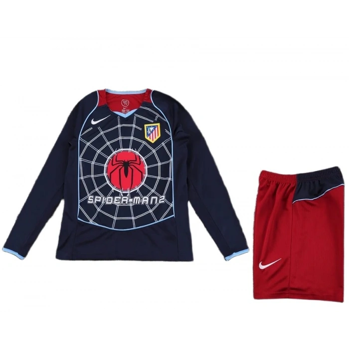 Atletico Madrid 2004-2005 Retro Çocuk Forma & Şort Seti Away