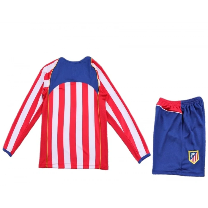 Atletico Madrid 2004-2005 Retro Çocuk Forma & Şort Seti Home