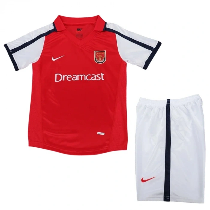Arsenal 2001-2002 Retro Çocuk Forma & Şort Seti Home