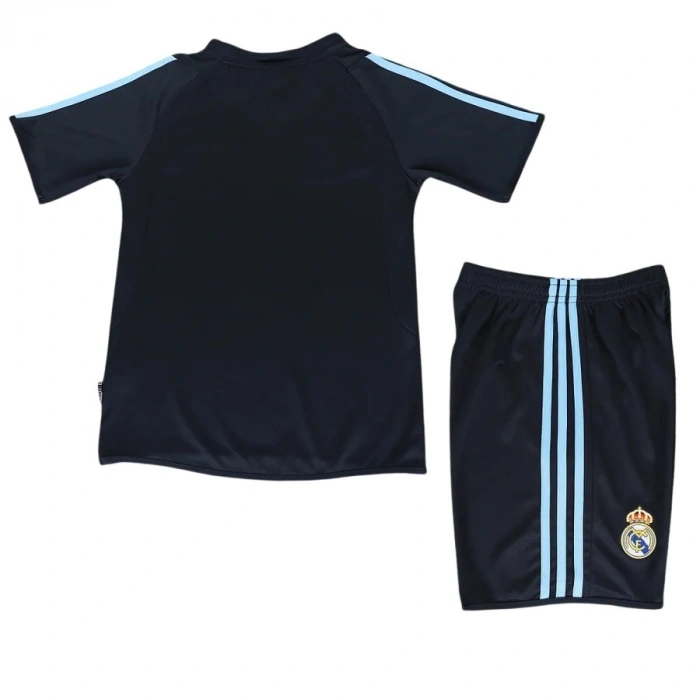 Real Madrid 2003-2004 Retro Çocuk Forma & Şort Seti Away