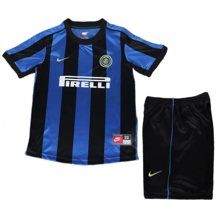 Inter 1999-2000 Retro Çocuk Forma & Şort Seti Home