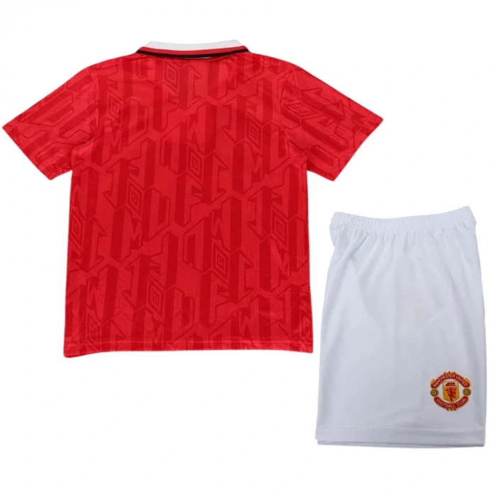 Manchester United 1992-1994 Retro Çocuk Forma & Şort Seti Home