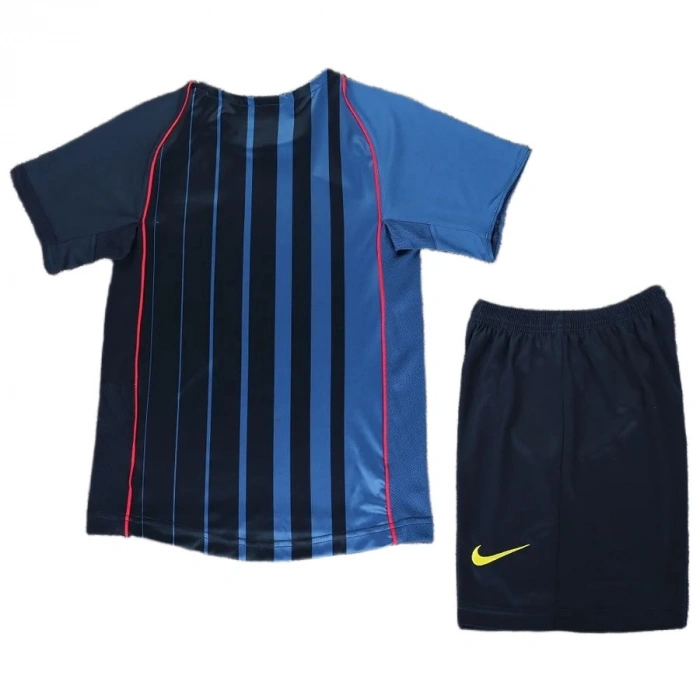 Barcelona 2004-2005 Retro Çocuk Forma & Şort Seti Away