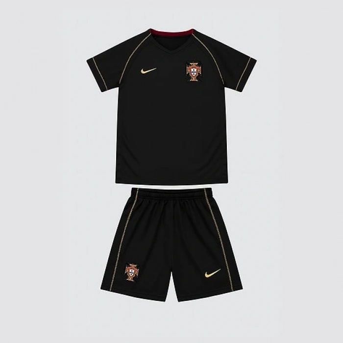 Portekiz 2006 Retro Çocuk Forma & Şort Seti Away