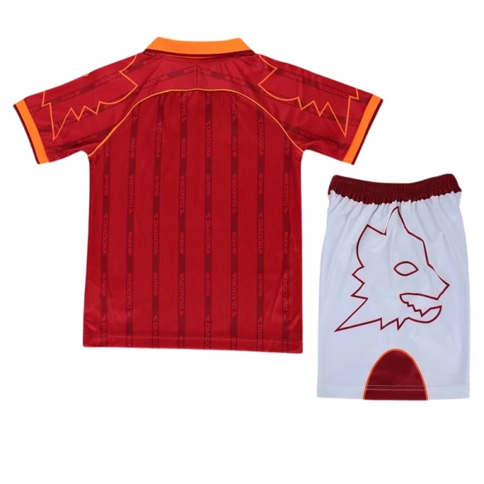 Roma 1999-2000 Retro Çocuk Forma & Şort Seti Home