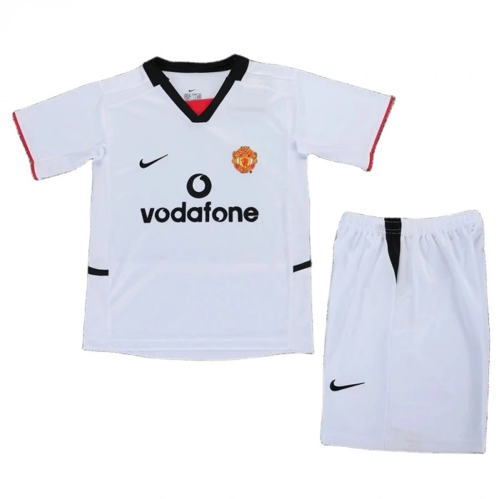 Manchester United 2002-2003 Retro Çocuk Forma & Şort Seti Away