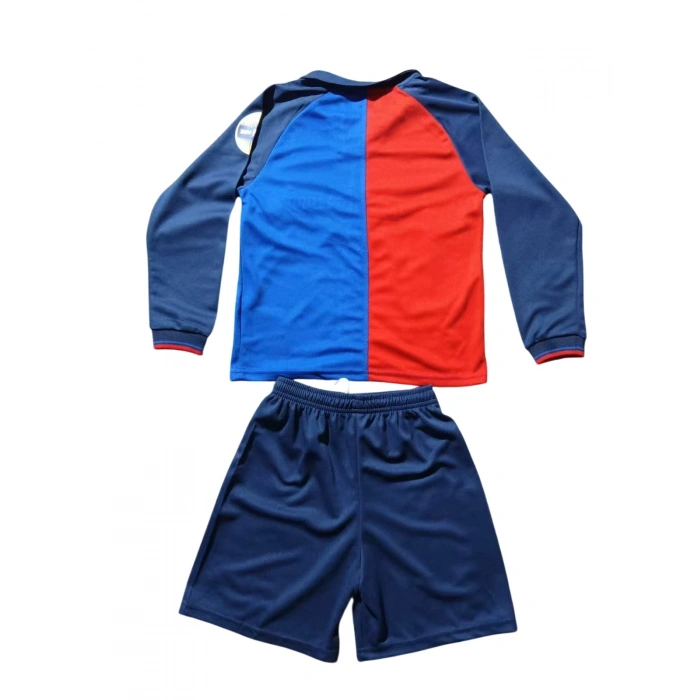 Barcelona 1999 Retro Çocuk Uzun Kol Forma & Şort Seti Home