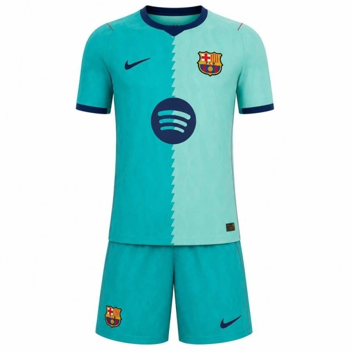 Barcelona 2026-2027 Çocuk Forma & Şort Seti Third