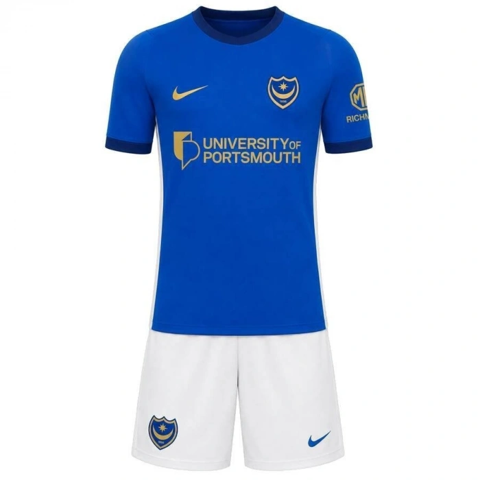 Portsmouth 2026-2027 Çocuk Forma & Şort Seti Home