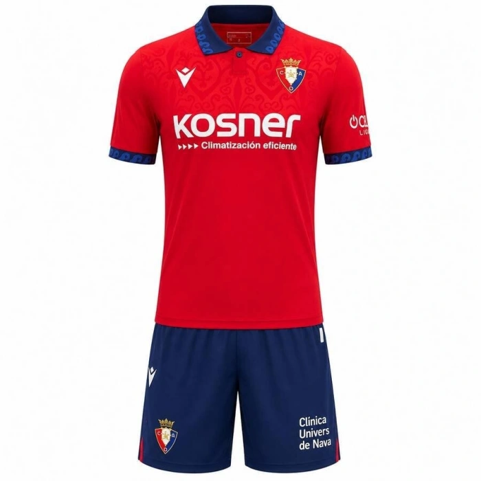Osasuna 2026-2027 Çocuk Forma & Şort Seti Home
