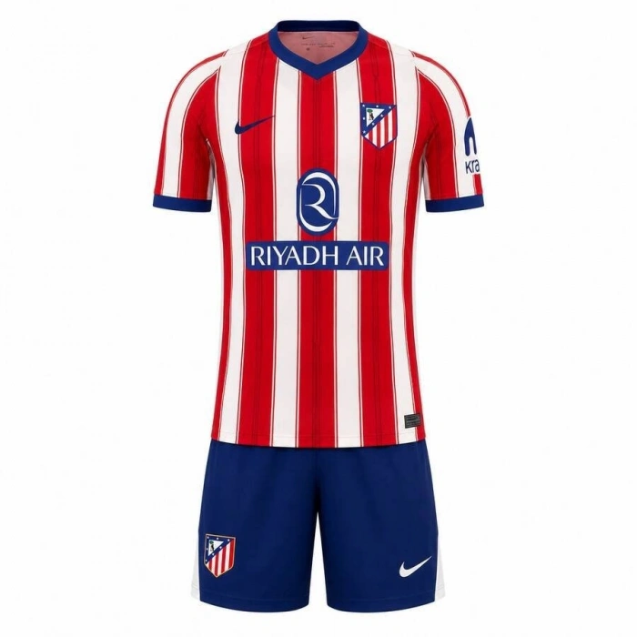 Atletico Madrid 2026-2027 Çocuk Forma & Şort Seti Home
