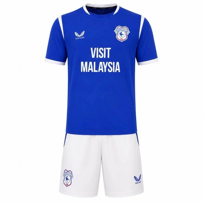 Cardiff City 2026-2027 Çocuk Forma & Şort Seti Home