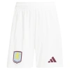 Aston Villa 2024-2025 Şort Home Beyaz