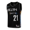 Brooklyn Nets 2020-2021 LaMarcus Aldridge 21 Swingman Authentic Forma Black - City Edition