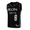 Brooklyn Nets 2020-2021 Michael Jordan 6 Swingman Authentic Forma Black - City Edition