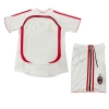 Milan 2006-2007 Retro Çocuk Forma & Şort Seti Away