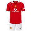 Manchester United 2005 Retro Çocuk Forma & Şort Seti Home